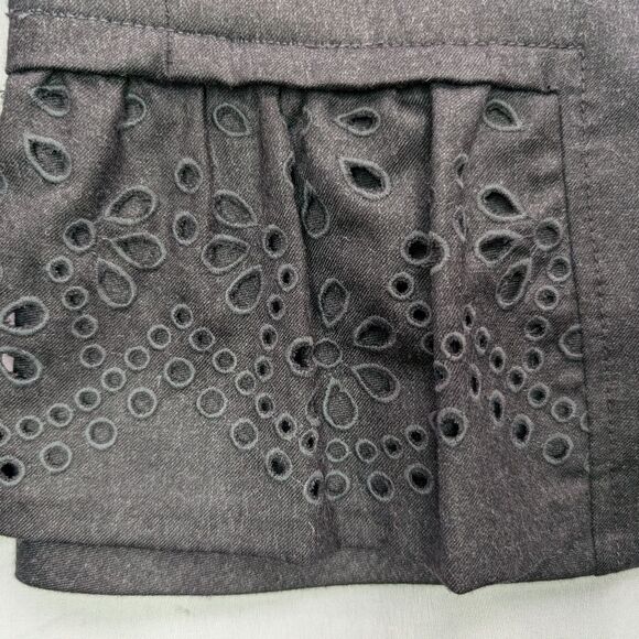 Rebecca Taylor Cropped Wool Blazer with Eyelet detailing- size 6 - Picture 9 of 9
